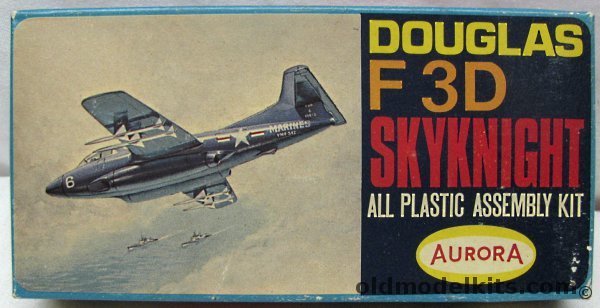 Aurora 1/99 Douglas F3D Skyknight (F-3D / F-10), 287 plastic model kit